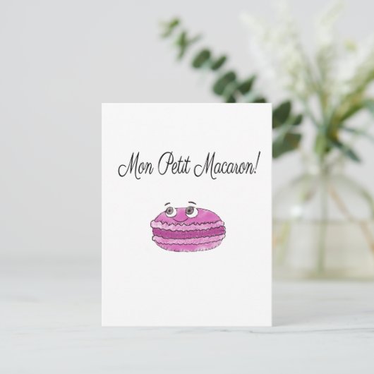 Carte Postale Mon Petit Macaron (Debout devant)