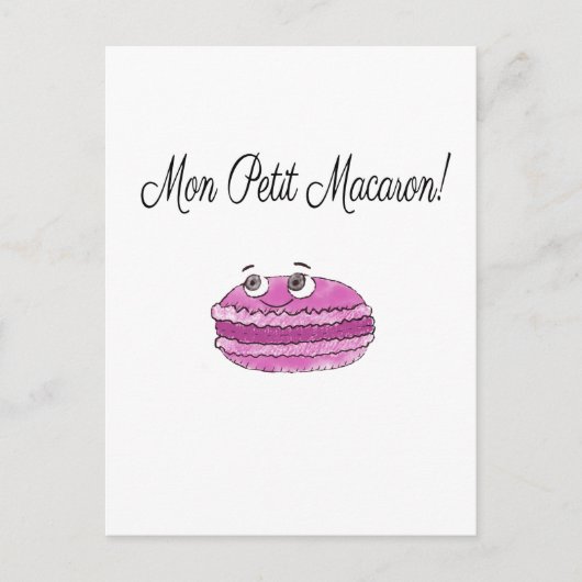 Carte Postale Mon Petit Macaron (Devant)