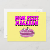 Carte Postale Mon Petit Macaron Texte Super rétro (Devant / Derrière)