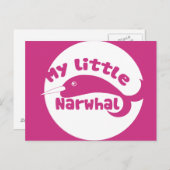Carte Postale Mon petit Narwhal (Devant / Derrière)