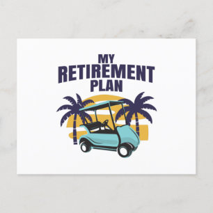 Carte Postale Mon plan de retraite Golf
