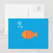 Carte Postale Mon poisson rouge (Devant / Derrière)