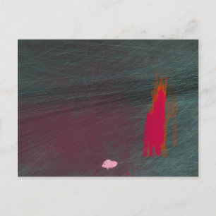 Carte Postale Mon porc a brûlé la maison