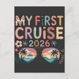 Carte Postale Mon Premier Croisière 2026, Cadeau de Vacances pou