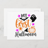 Carte Postale Mon premier Halloween (Devant / Derrière)