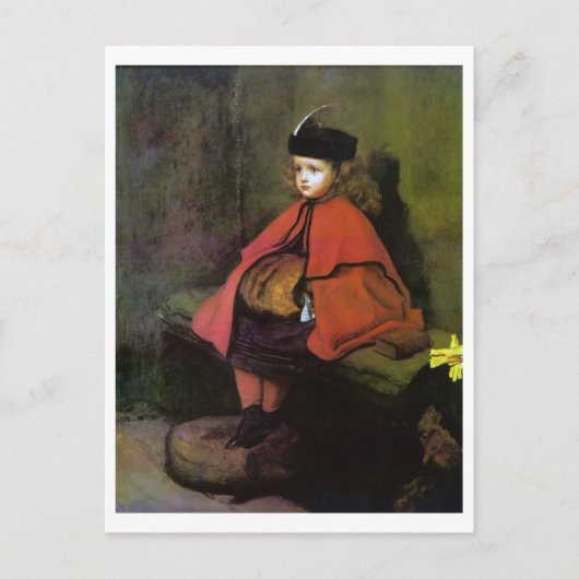 Carte Postale Mon premier sermon, John Everett Millais (Devant)