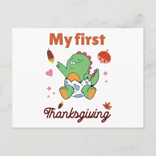 Carte Postale Mon premier Thanksgiving (Devant)