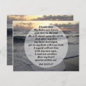 Carte Postale Mon Rédempteur est vivant ! Affiche (Devant / Derrière)