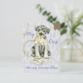 Carte Postale Mon Schnauzer Standard A Mangé Mon Plan De Leçon (Debout devant)