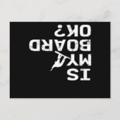 Carte Postale Mon snowboard est ok Planche à neige Freestyle Fig (Devant)