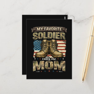 Carte Postale Mon soldat préféré m'appelle maman