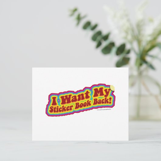 Carte Postale Mon Stickerbook (Debout devant)