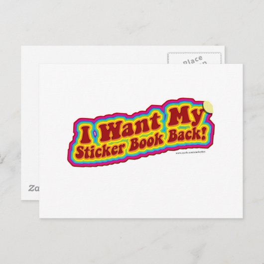 Carte Postale Mon Stickerbook (Devant / Derrière)