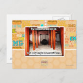 Carte Postale Mon temple est préparé. (Devant / Derrière)