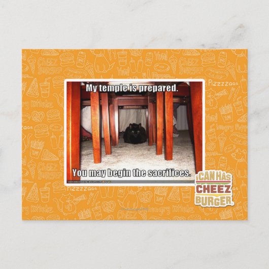 Carte Postale Mon temple est préparé. (Devant)