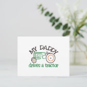 Carte Postale Mon tracteur Daddy (Debout devant)