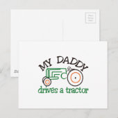 Carte Postale Mon tracteur Daddy (Devant / Derrière)