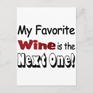 Carte Postale Mon vin favori
