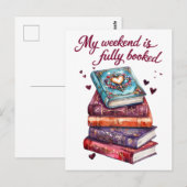 Carte Postale Mon week-end est complet (Devant / Derrière)