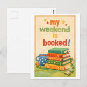 Carte Postale "Mon week-end est réservé" (Devant / Derrière)
