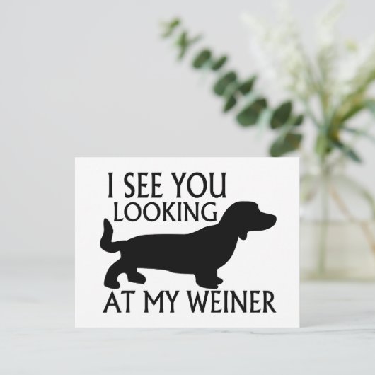 Carte Postale Mon Weiner (Debout devant)