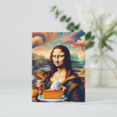 Carte Postale Mona aime la tarte Citrouille (Debout devant)