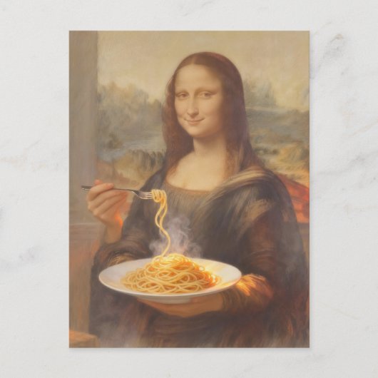 Carte Postale Mona and her Spaghetti Dinner (Devant)