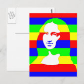 Carte Postale Mona coloré (Devant / Derrière)
