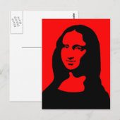 Carte Postale Mona coloré (Devant / Derrière)