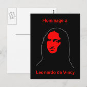 Carte Postale Mona coloré (Devant / Derrière)
