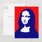 Carte Postale Mona colorée (Devant / Derrière)