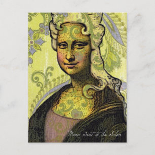 Carte Postale Mona est allée au salon
