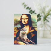 Carte Postale Mona et son Otter (Debout devant)
