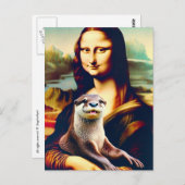 Carte Postale Mona et son Otter (Devant / Derrière)
