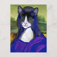 Carte postale Mona Kitty, Parodie de chat