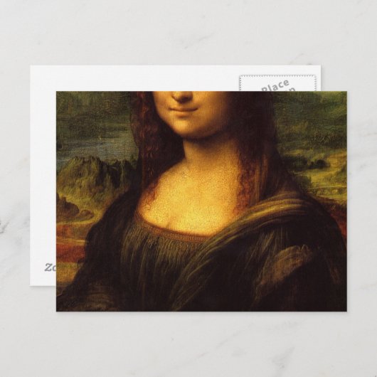 Carte Postale Mona Lisa (Devant / Derrière)