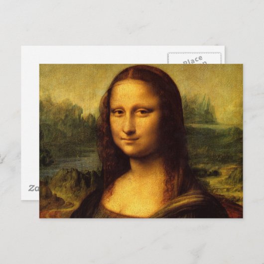Carte Postale Mona Lisa (Devant / Derrière)