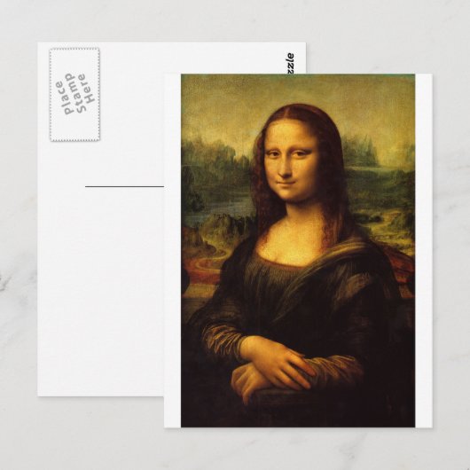 Carte Postale Mona Lisa (Devant / Derrière)