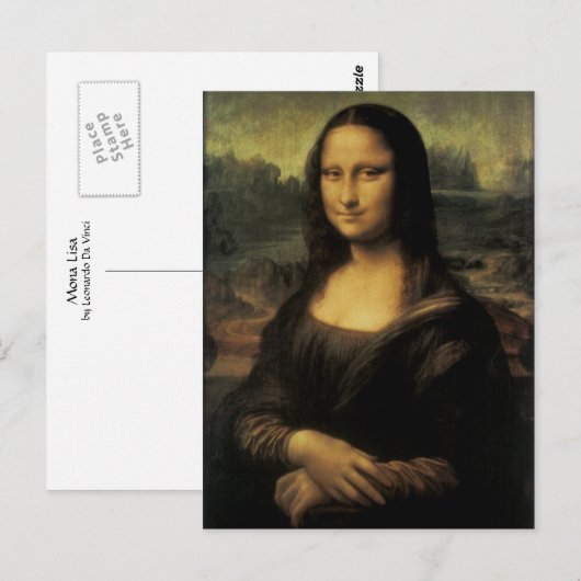 Carte Postale Mona Lisa (Devant / Derrière)