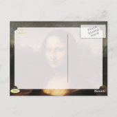 Carte Postale Mona Lisa (Dos)