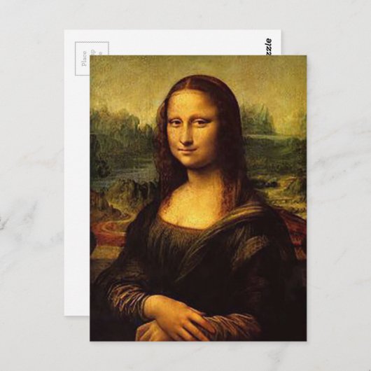 Carte Postale Mona Lisa (Devant / Derrière)