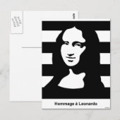 Carte Postale Mona Lisa (Devant / Derrière)