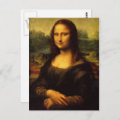 Carte postale Mona Lisa (Devant / Derrière)