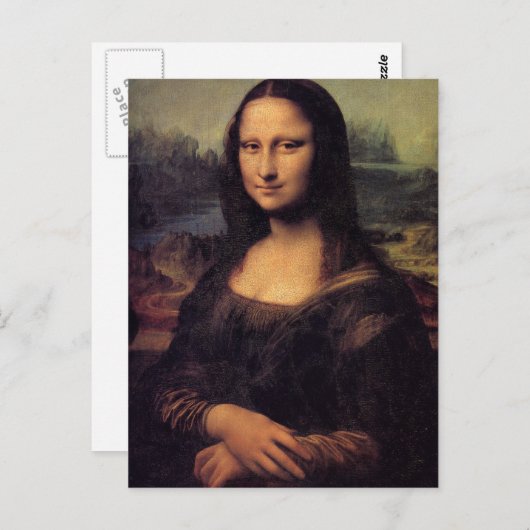 Carte Postale Mona Lisa (Devant / Derrière)