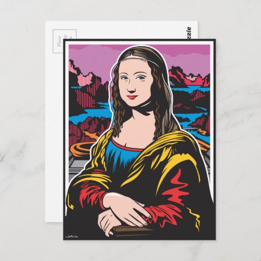 Carte Postale Mona Lisa (Devant / Derrière)