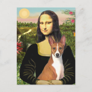 Carte Postale Mona Lisa - Basenji 1