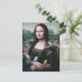Carte Postale Mona Lisa & Budgies (Debout devant)