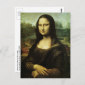 Carte Postale Mona Lisa by Leonardo da Vinci, Renaissance Art (Devant / Derrière)