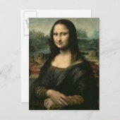Carte Postale Mona Lisa, c.1503-6 (Devant / Derrière)