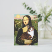Carte Postale Mona Lisa - Chat calico (Debout devant)